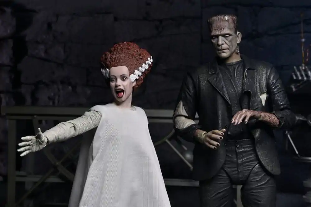 Universal Monsters Action Figures 2-pak Bride of Frankenstein 90th Anniversary The Monster & His Mate 18 centimetrov fotografija izdelka