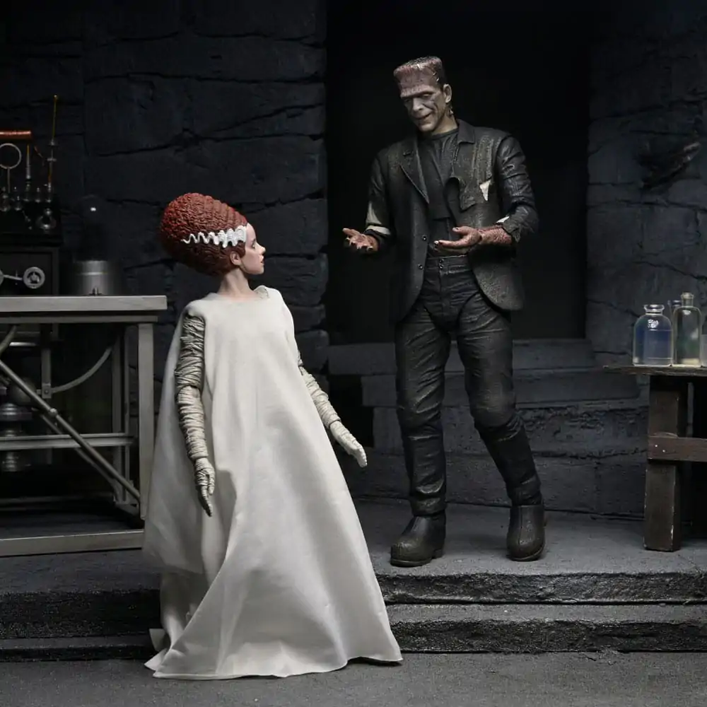 Universal Monsters Action Figures 2-pak Bride of Frankenstein 90th Anniversary The Monster & His Mate 18 centimetrov fotografija izdelka