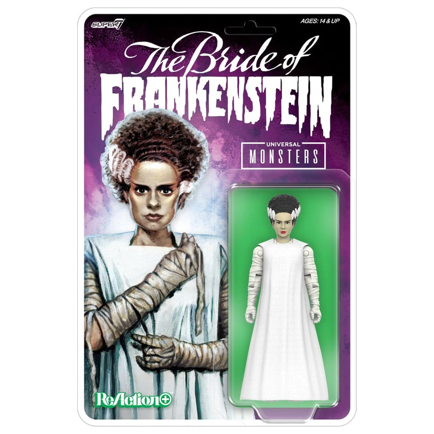 Universal Monsters ReAction+ akcijska figura Val 02 Bride Of Frankenstein fotografija izdelka