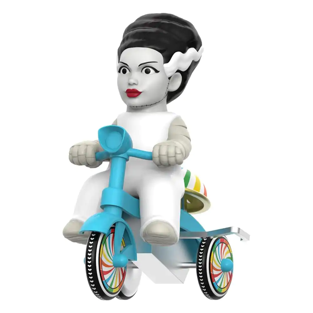 Universal Monsters Super Cycles Akcijska figura Nevesta Frankensteina (bela z modro trikolesnikom) 13 cm fotografija izdelka