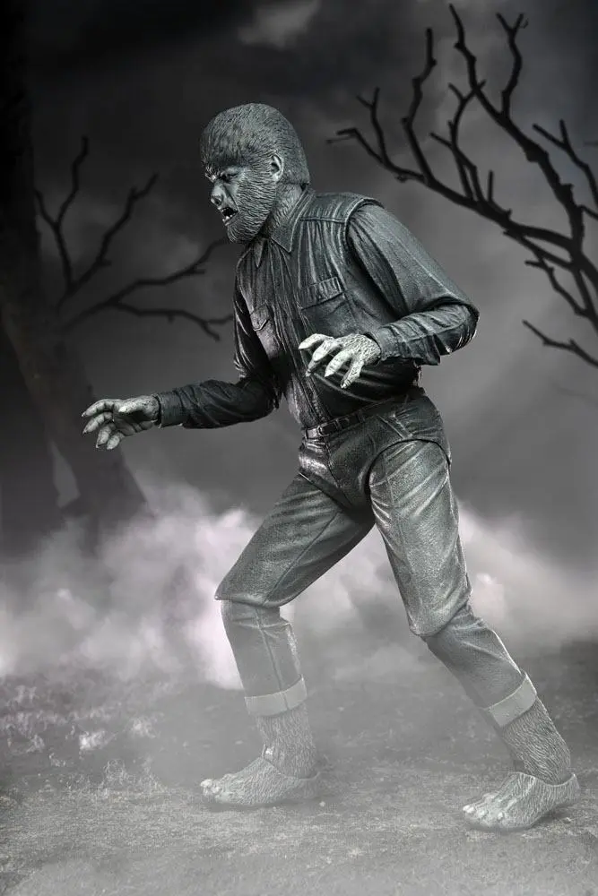 Universal Monsters Akcijska figura Ultimate The Wolf Man (Black & White) 18 cm fotografija izdelka