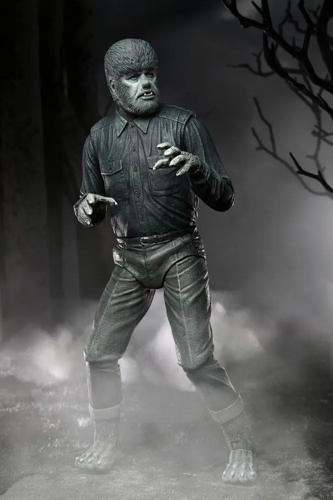 Universal Monsters Akcijska figura Ultimate The Wolf Man (Black & White) 18 cm fotografija izdelka