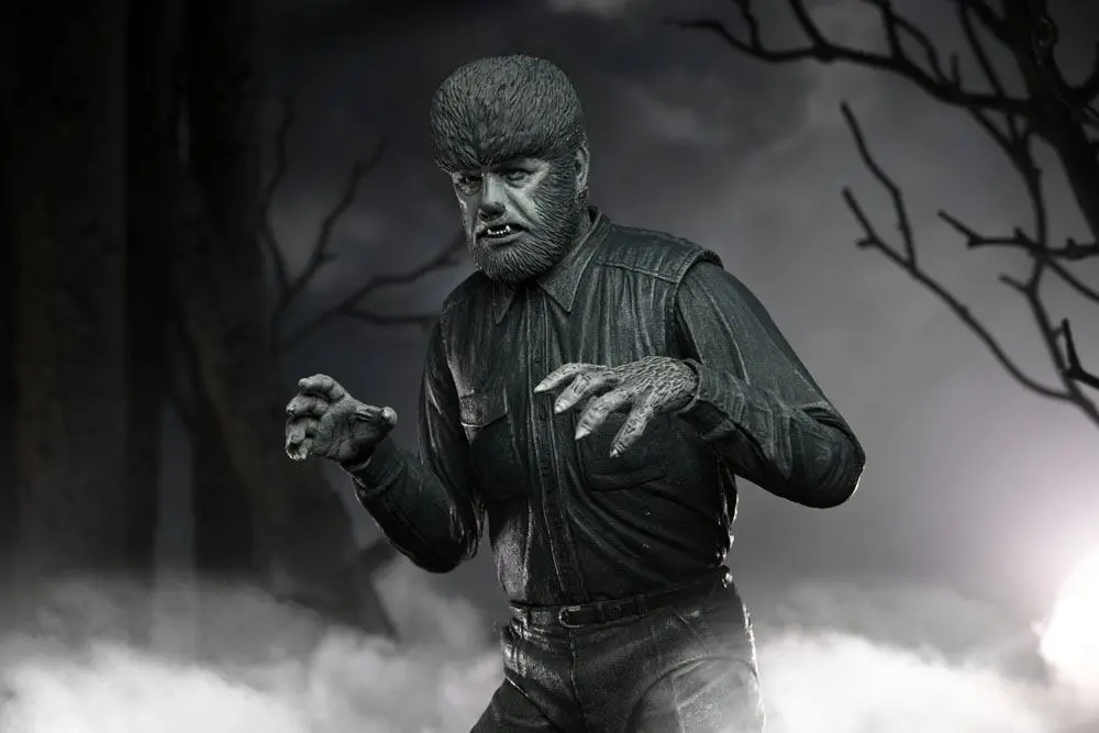 Universal Monsters Akcijska figura Ultimate The Wolf Man (Black & White) 18 cm fotografija izdelka