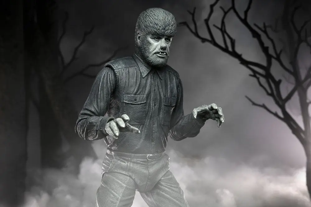 Universal Monsters Akcijska figura Ultimate The Wolf Man (Black & White) 18 cm fotografija izdelka