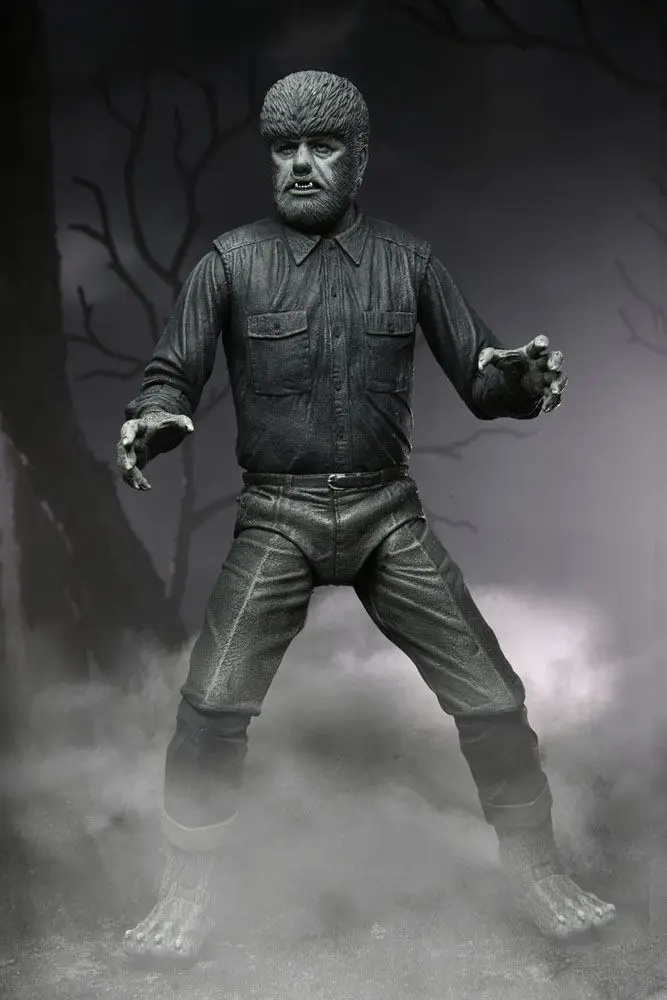 Universal Monsters Akcijska figura Ultimate The Wolf Man (Black & White) 18 cm fotografija izdelka