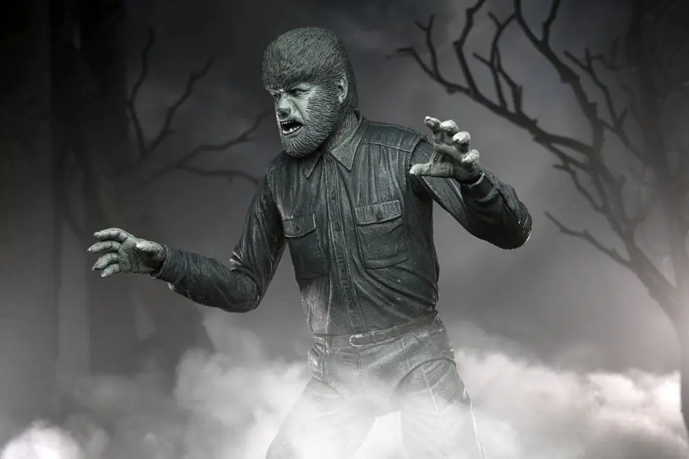 Universal Monsters Akcijska figura Ultimate The Wolf Man (Black & White) 18 cm fotografija izdelka