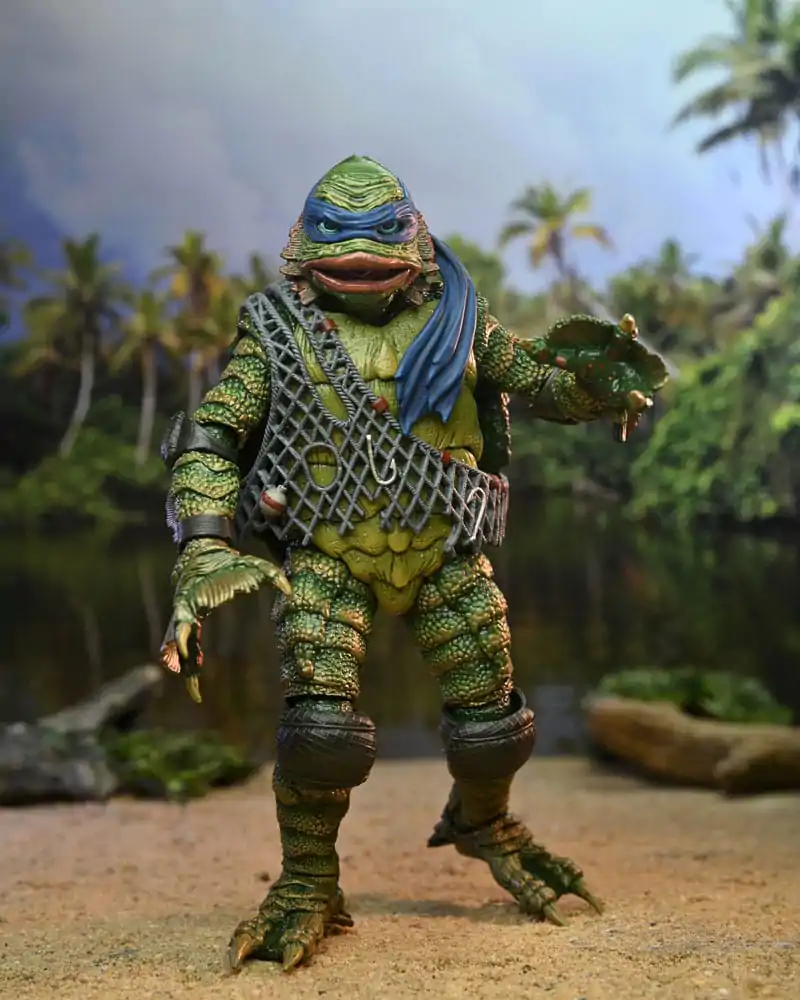 Universal Monsters x Teenage Mutant Ninja Turtles Scale Akcijska Figura Leonardo as the Creature 18 cm fotografija izdelka