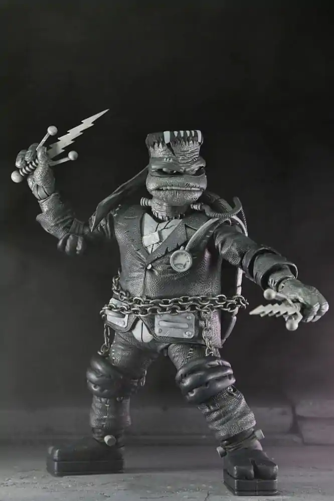 Universal Monsters x Teenage Mutant Ninja Turtles akcijske figure, set 4 figur Turtles Black & White 18 cm fotografija izdelka