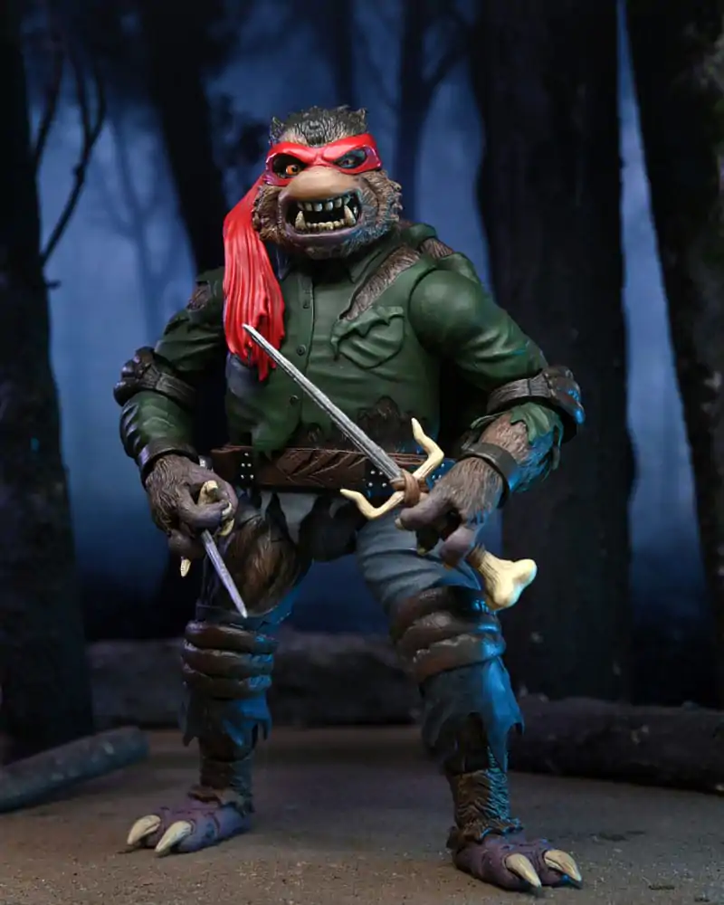 Universal Monsters x Teenage Mutant Ninja Turtles Akcijska Figura Ultimate Raphael as The Wolfman 18 cm fotografija izdelka