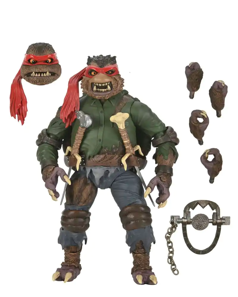 Universal Monsters x Teenage Mutant Ninja Turtles Akcijska Figura Ultimate Raphael as The Wolfman 18 cm fotografija izdelka