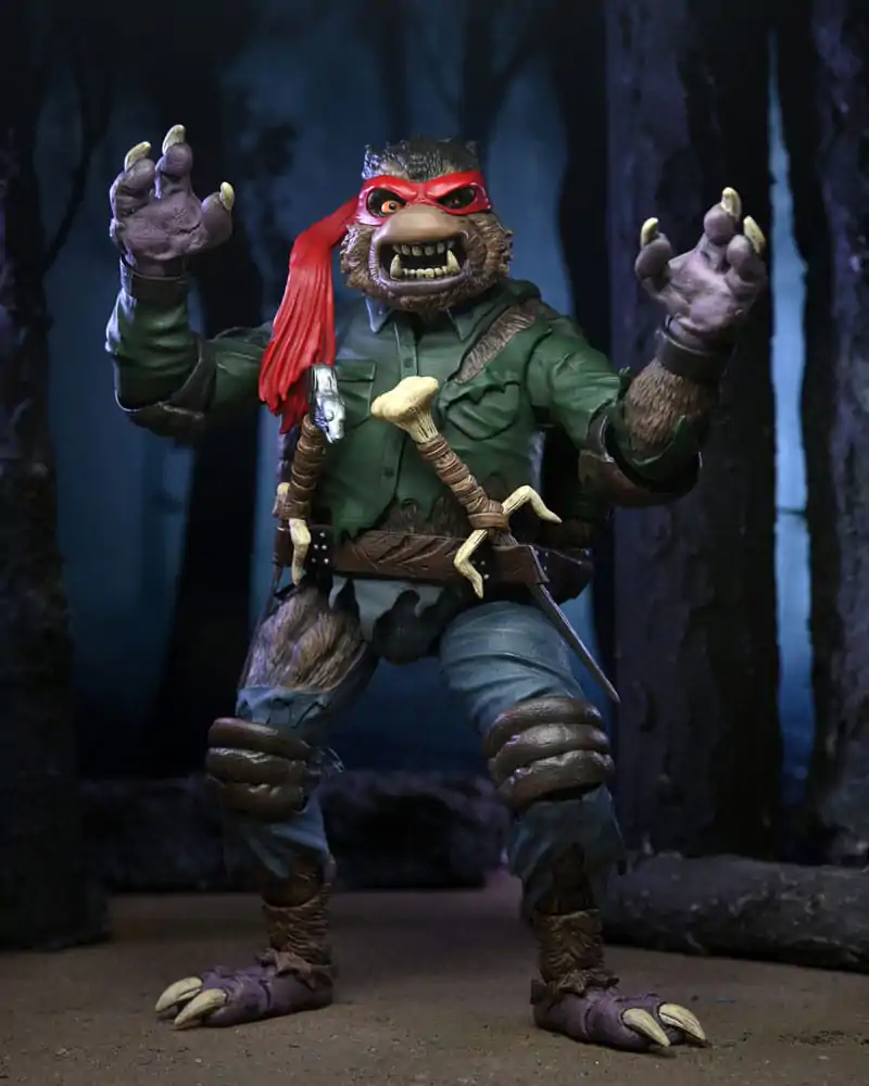 Universal Monsters x Teenage Mutant Ninja Turtles Akcijska Figura Ultimate Raphael as The Wolfman 18 cm fotografija izdelka