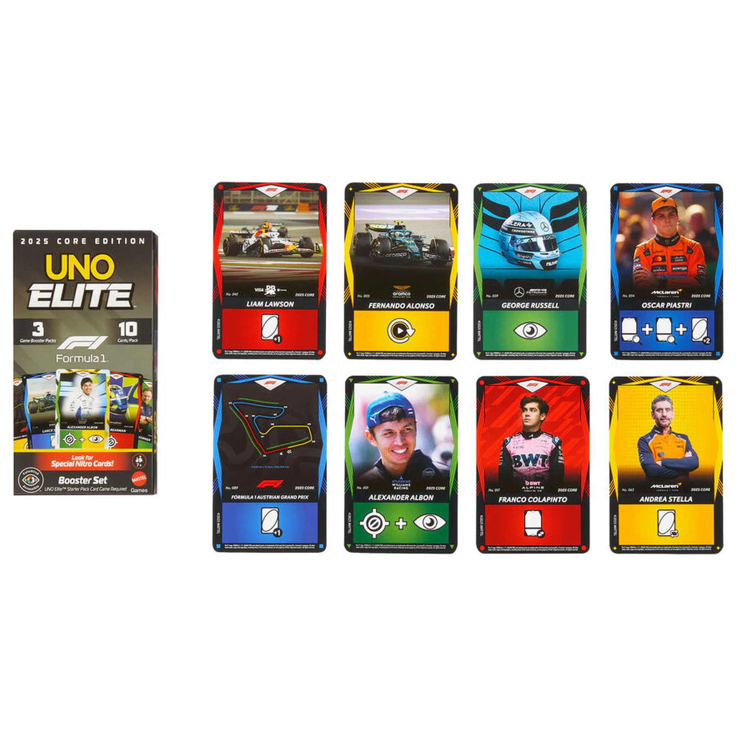 UNO Elite F1 Booster Pack igra s kartami fotografija izdelka