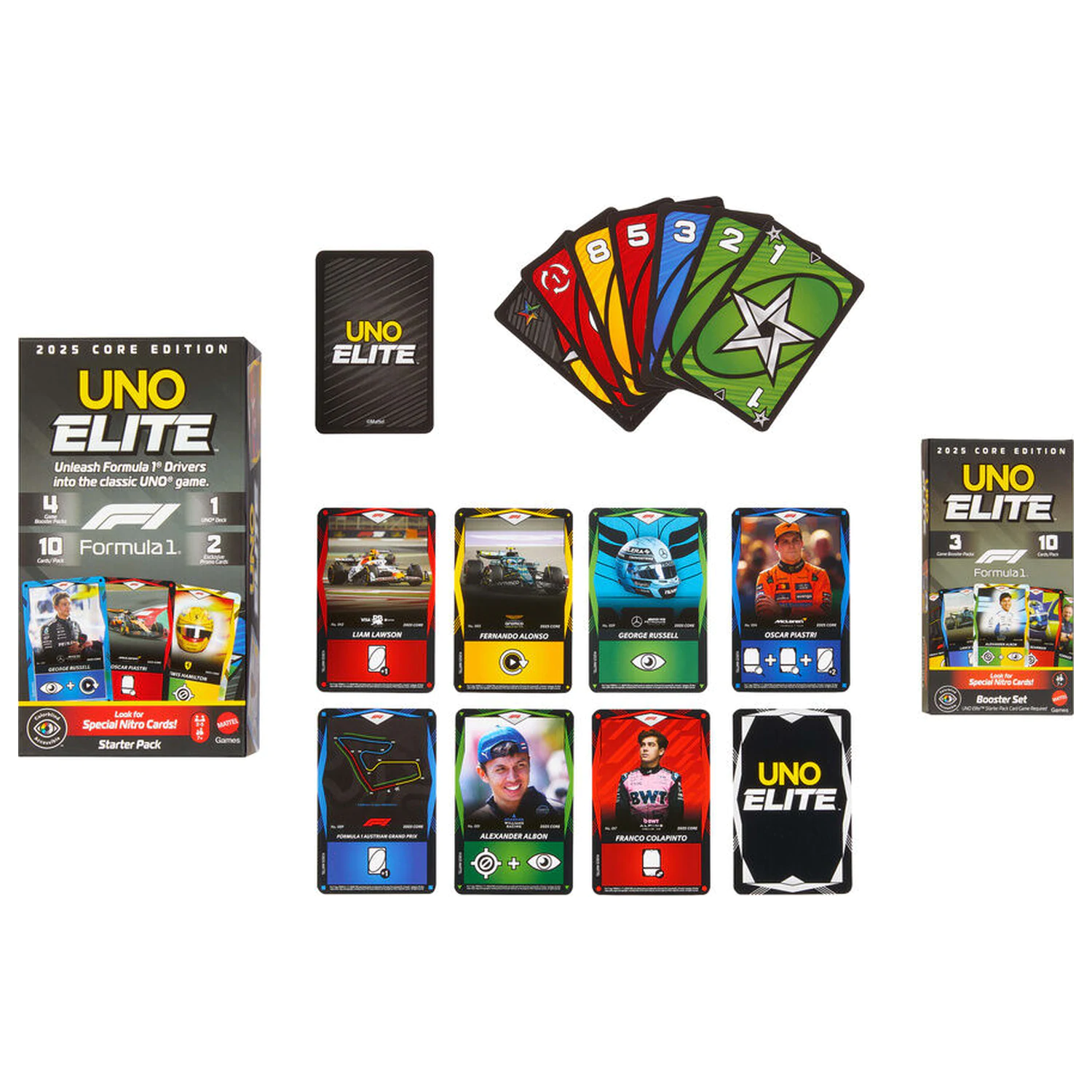 UNO Elite F1 Booster Pack igra s kartami fotografija izdelka