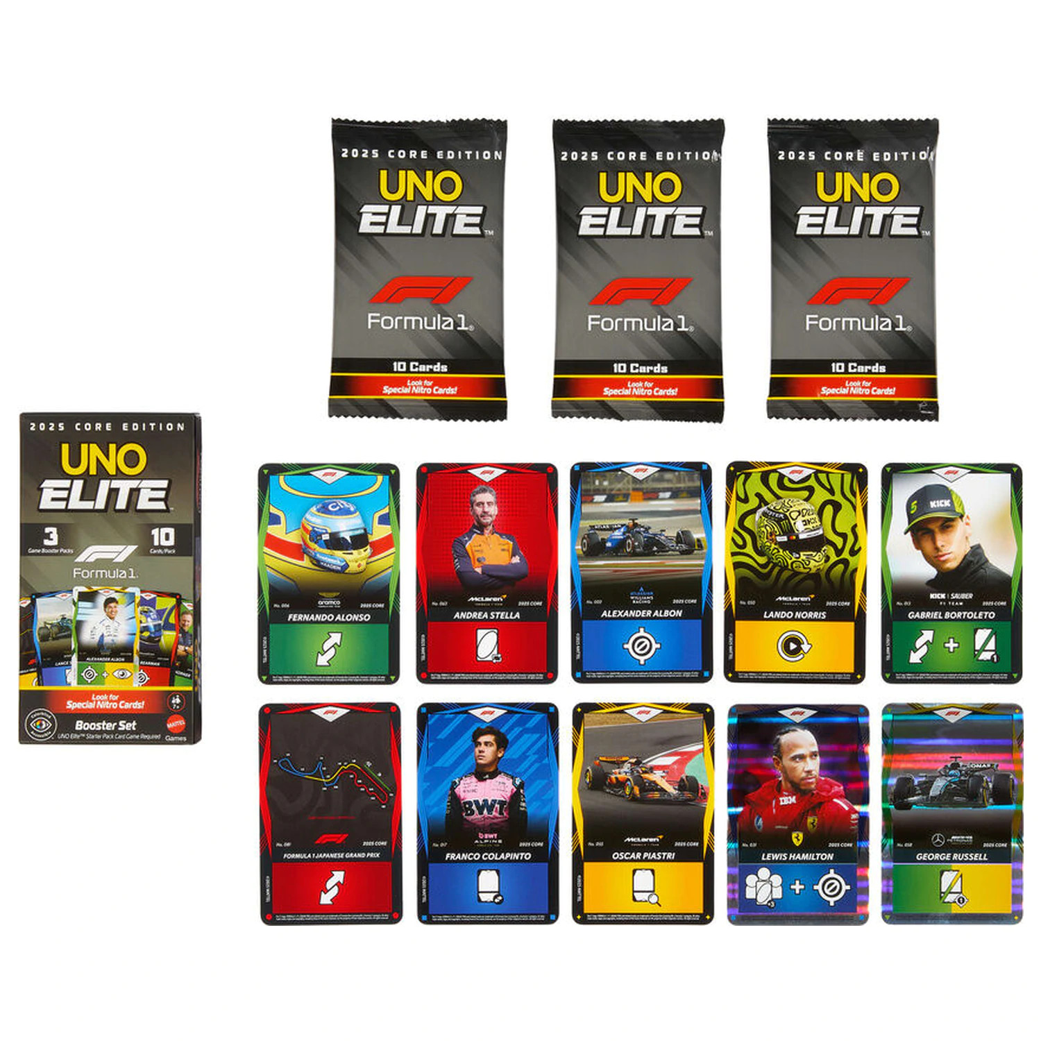 UNO Elite F1 Booster Pack igra s kartami fotografija izdelka