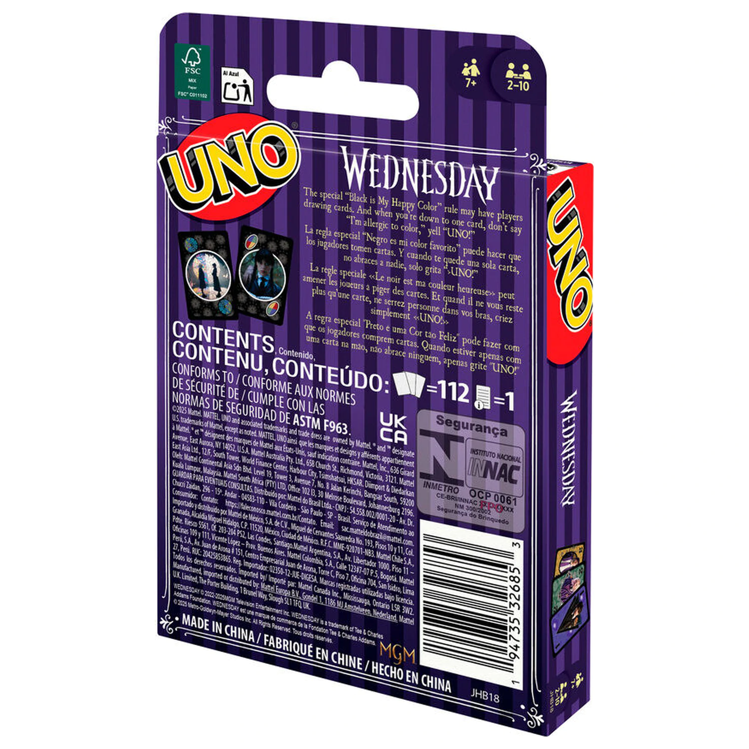 UNO Wednesday igra s kartami fotografija izdelka