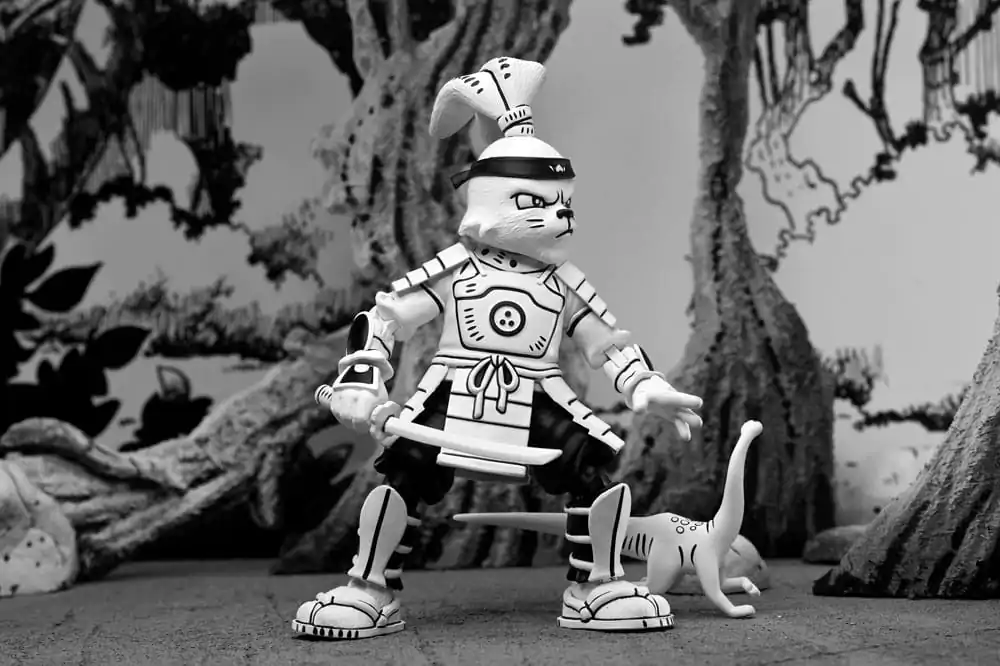 Akcijska figura Usagi Yojimbo Samurai Usagi Yojimbo Black & White Figura 18 cm fotografija izdelka