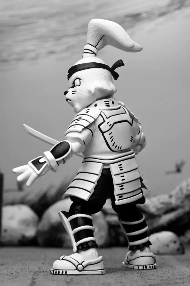 Akcijska figura Usagi Yojimbo Samurai Usagi Yojimbo Black & White Figura 18 cm fotografija izdelka