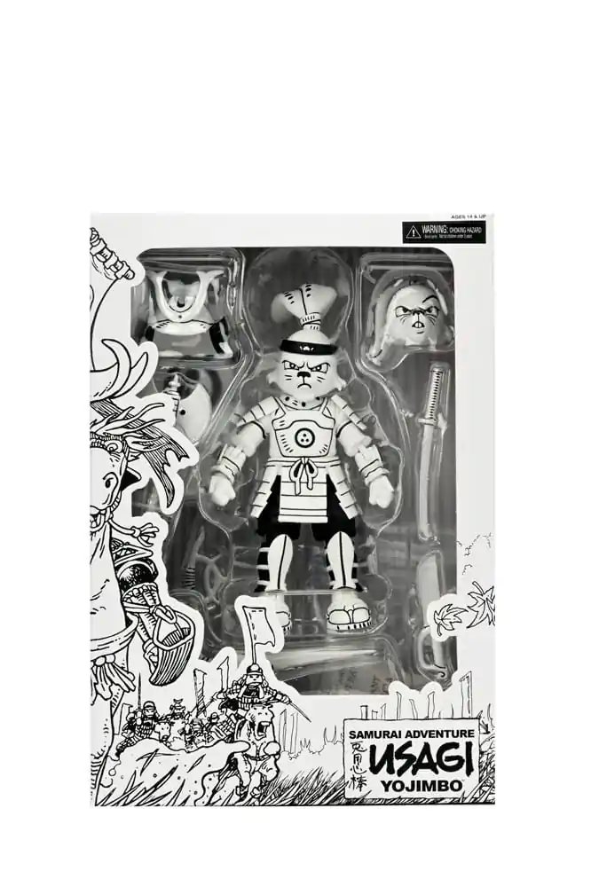 Akcijska figura Usagi Yojimbo Samurai Usagi Yojimbo Black & White Figura 18 cm fotografija izdelka