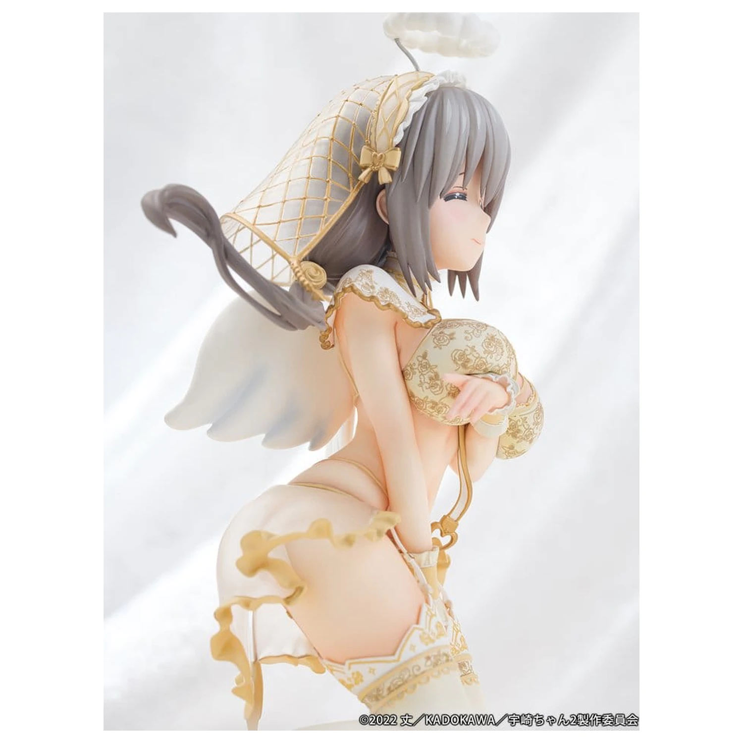Uzaki-chan Wants to Hang Out! PVC Kip 1/7 Tsuki Uzaki Angel Ver. 19 cm fotografija izdelka