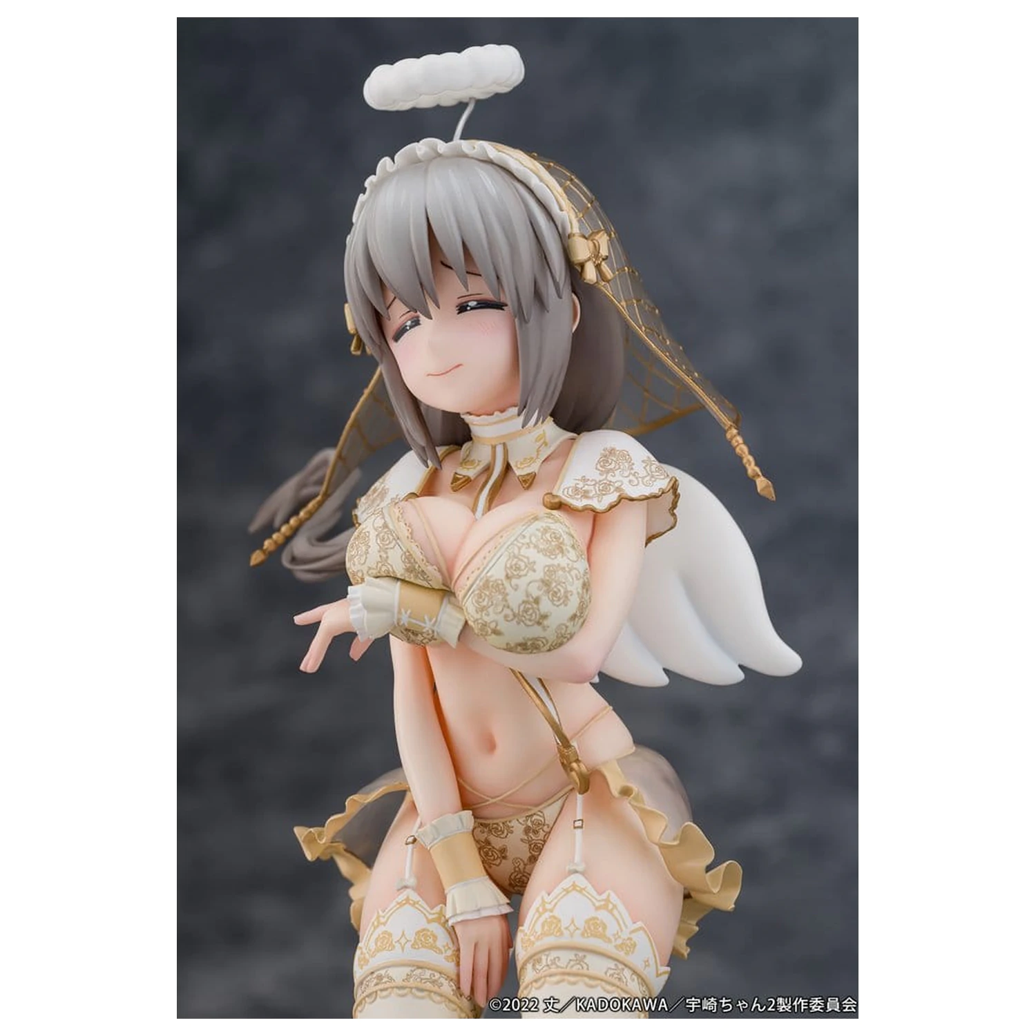 Uzaki-chan Wants to Hang Out! PVC Kip 1/7 Tsuki Uzaki Angel Ver. 19 cm fotografija izdelka