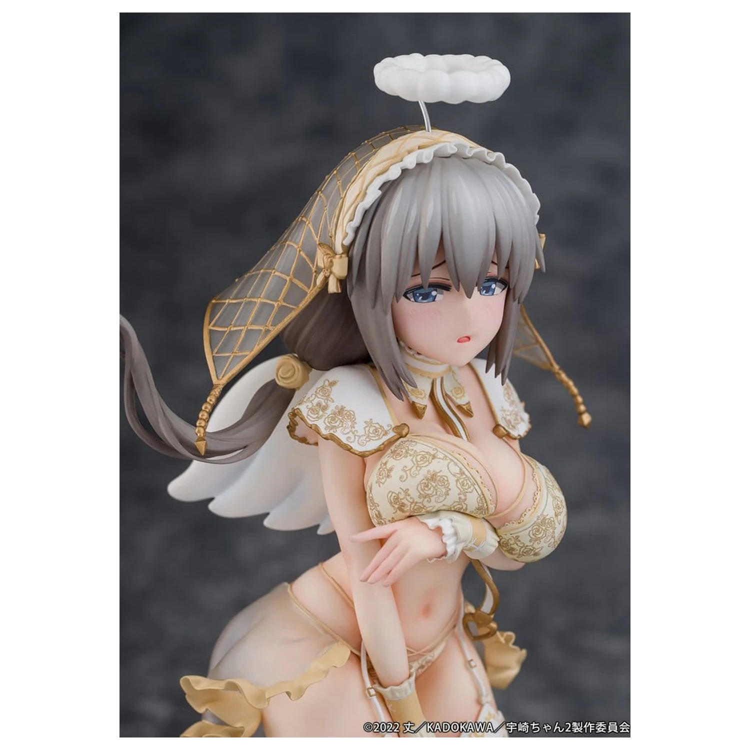 Uzaki-chan Wants to Hang Out! PVC Kip 1/7 Tsuki Uzaki Angel Ver. 19 cm fotografija izdelka