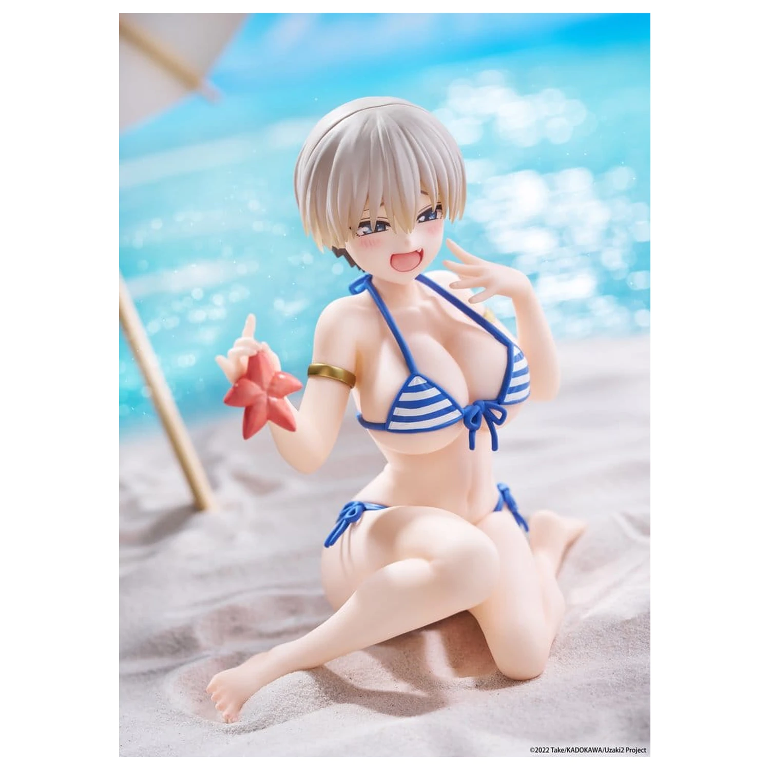 Uzaki-chan Wants to Hang Out! Desktop Cute PVC figura Hana Uzaki (Swim wear Ver.) 13 cm fotografija izdelka