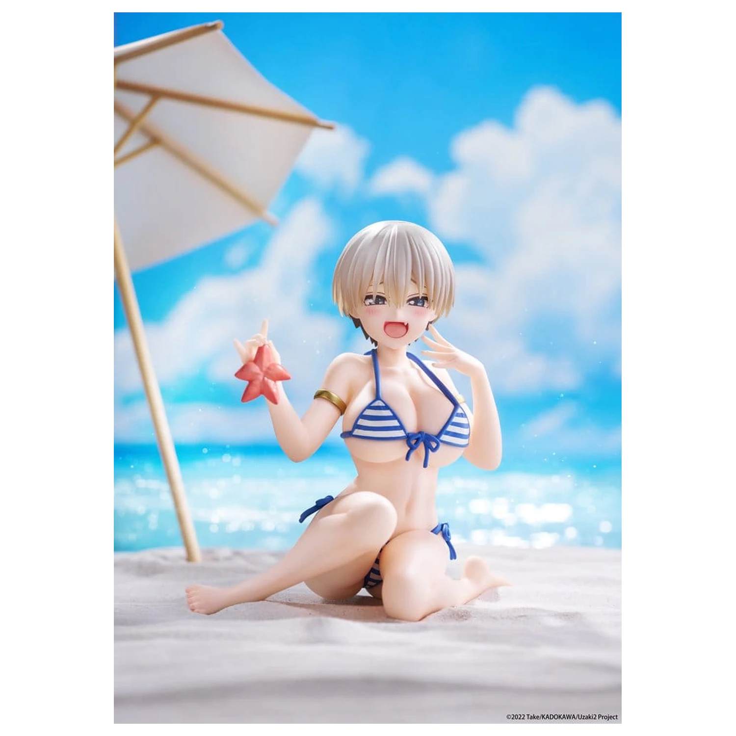 Uzaki-chan Wants to Hang Out! Desktop Cute PVC figura Hana Uzaki (Swim wear Ver.) 13 cm fotografija izdelka