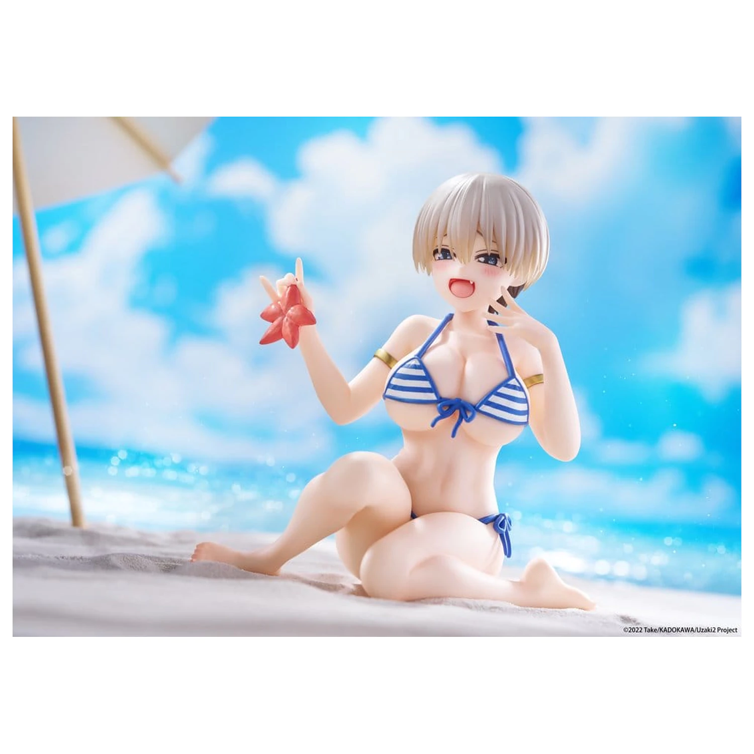 Uzaki-chan Wants to Hang Out! Desktop Cute PVC figura Hana Uzaki (Swim wear Ver.) 13 cm fotografija izdelka