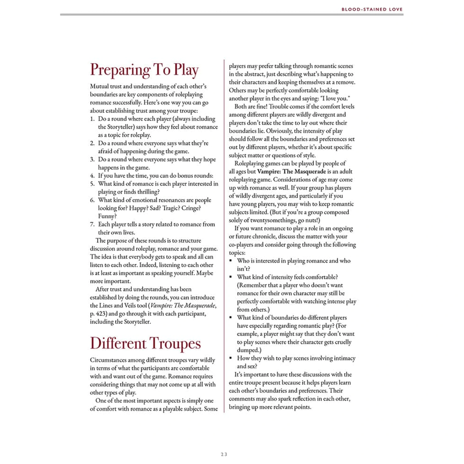 Vampire: The Masquerade 5th Edition RPG knjiga Blood-Stained Love Sourcebook *Angleška verzija* fotografija izdelka