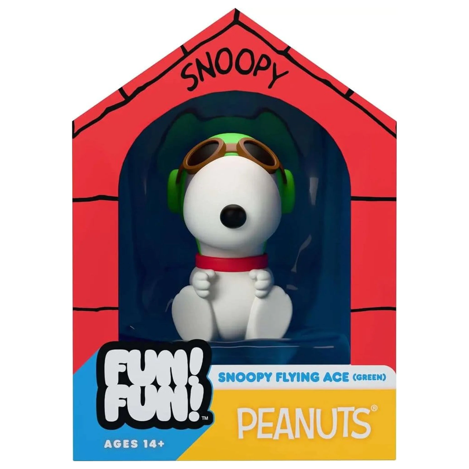 Vintage Peanuts Fun! Fun! Mini figura Snoopy (Green Hat Flying Ace) fotografija izdelka