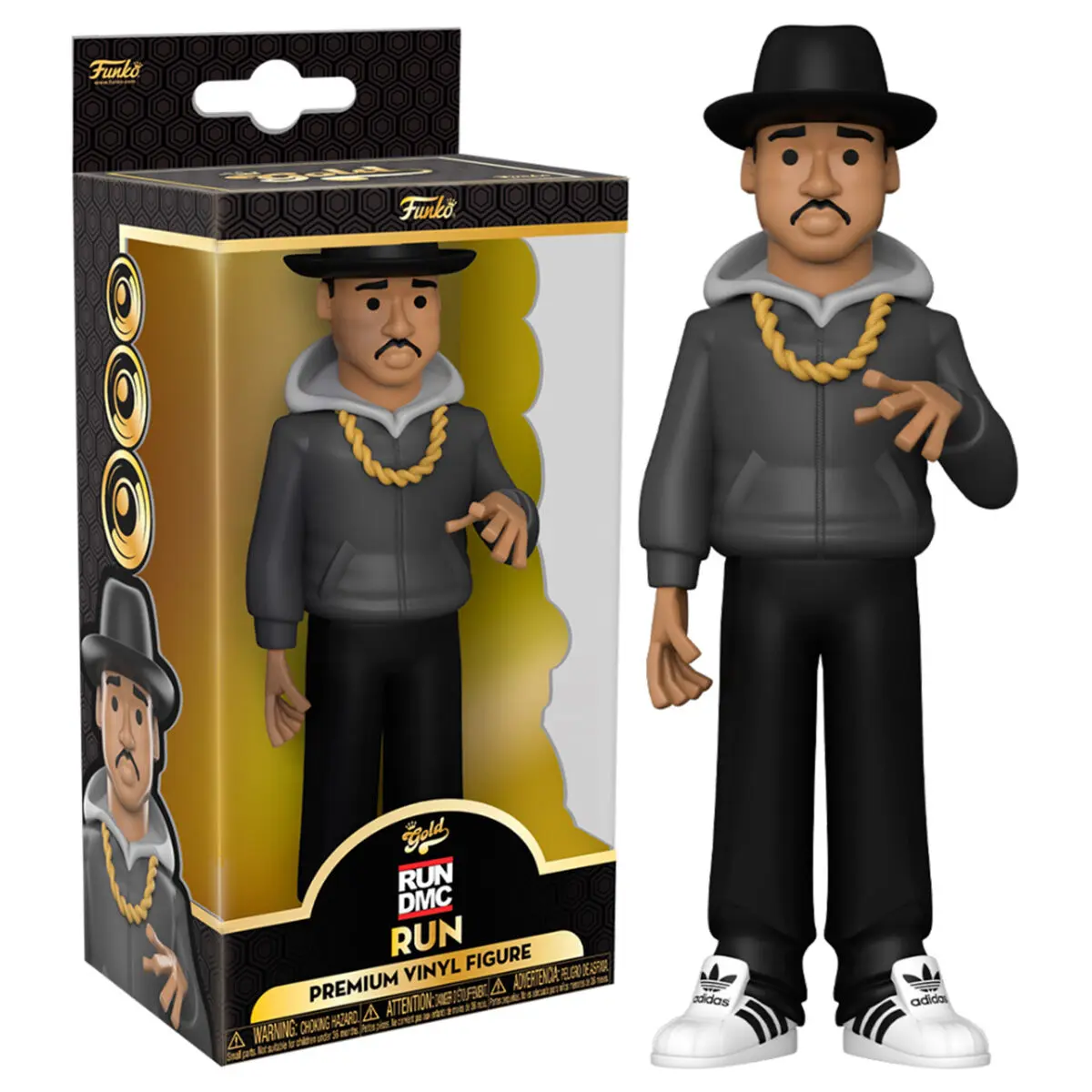 Run DMC Vinyl Gold Figura Run 13 cm fotografija izdelka