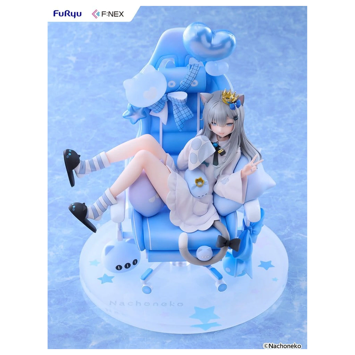 Virtual YouTuber F:NEX PVC figura 1/7 Nachoneko Birthday Ver. 24 cm fotografija izdelka