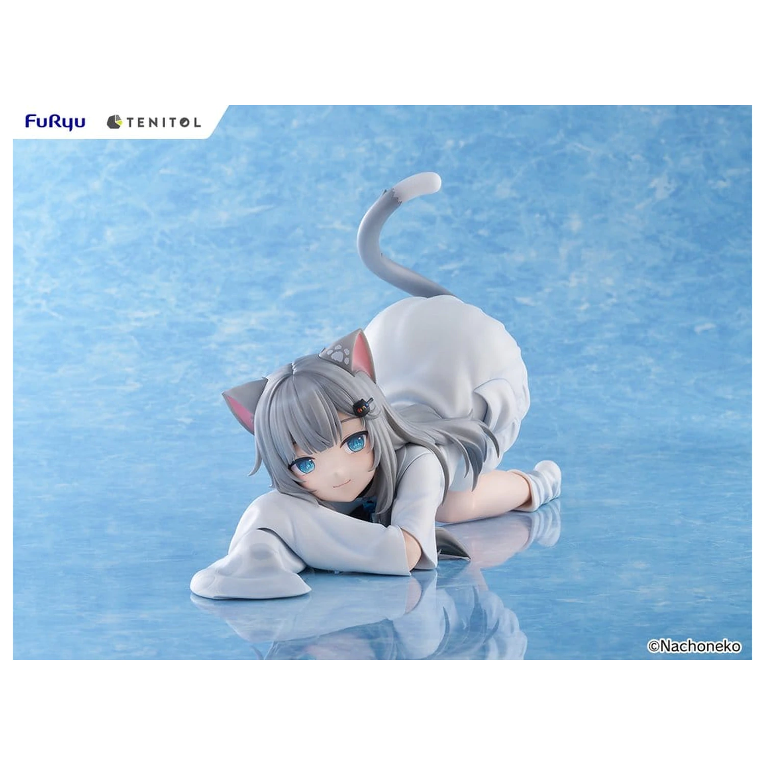 Virtual Youtuber Tenitol Big Noodle Stopper PVC figura Nachoneko 18 cm fotografija izdelka