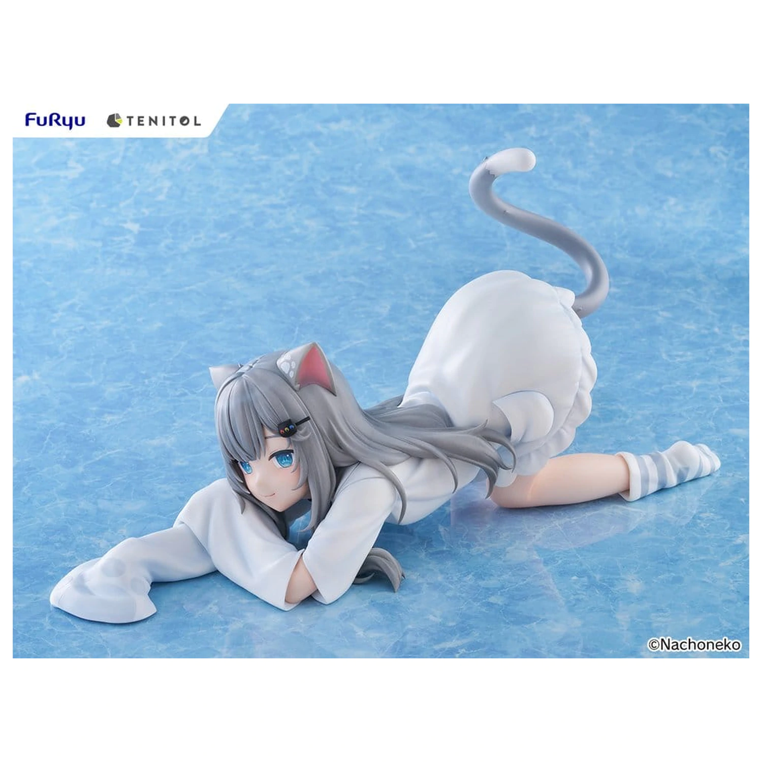 Virtual Youtuber Tenitol Big Noodle Stopper PVC figura Nachoneko 18 cm fotografija izdelka