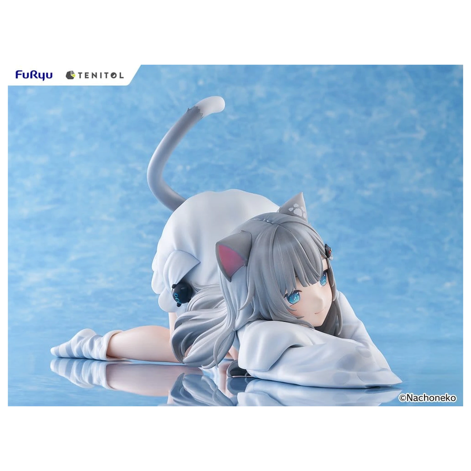Virtual Youtuber Tenitol Big Noodle Stopper PVC figura Nachoneko 18 cm fotografija izdelka