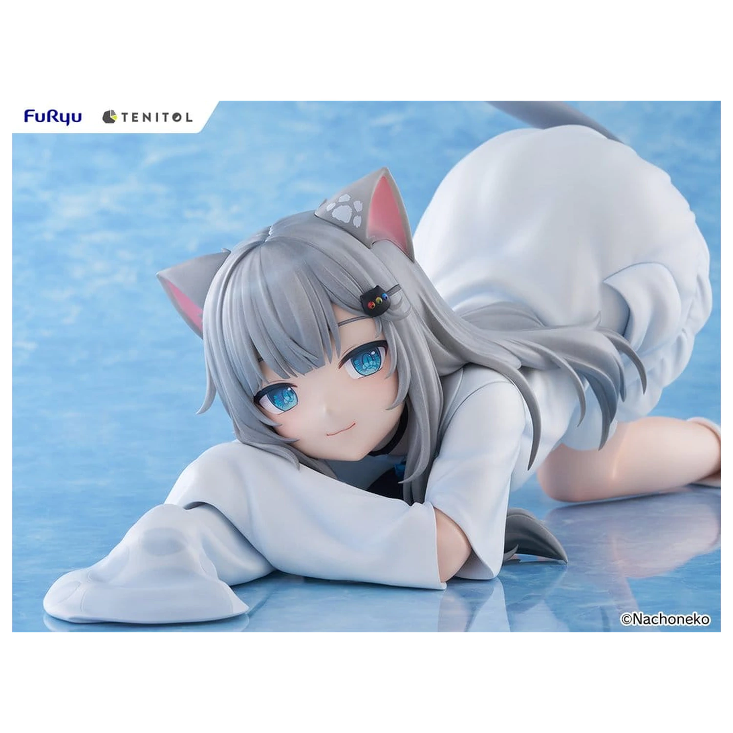 Virtual Youtuber Tenitol Big Noodle Stopper PVC figura Nachoneko 18 cm fotografija izdelka