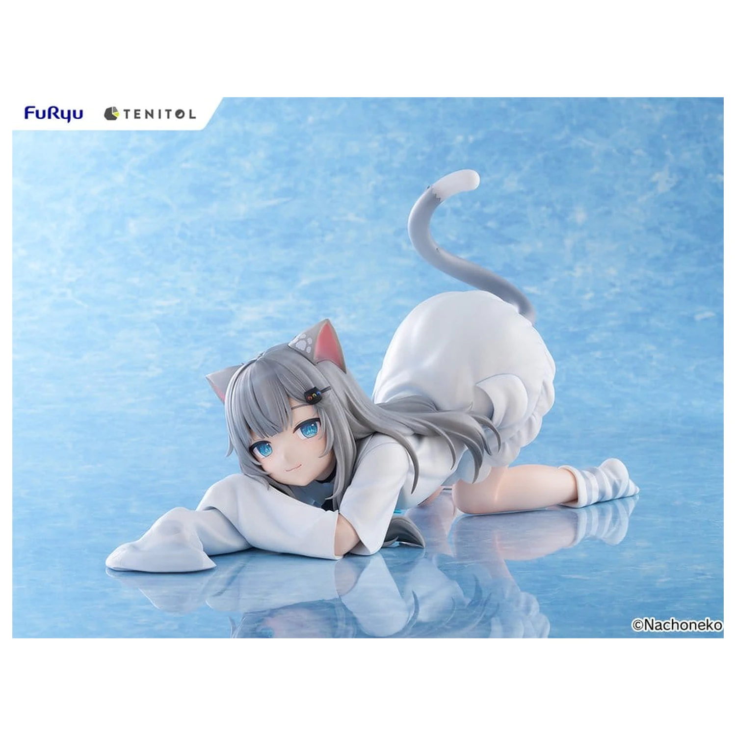 Virtual Youtuber Tenitol Big Noodle Stopper PVC figura Nachoneko 18 cm fotografija izdelka
