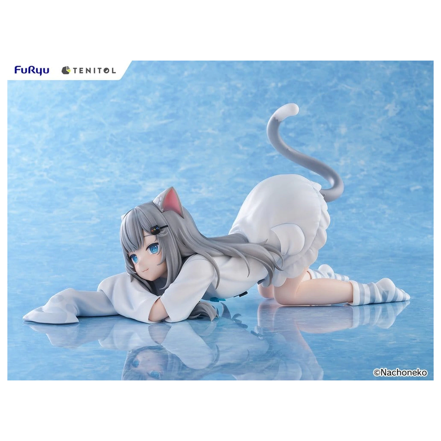 Virtual Youtuber Tenitol Big Noodle Stopper PVC figura Nachoneko 18 cm fotografija izdelka
