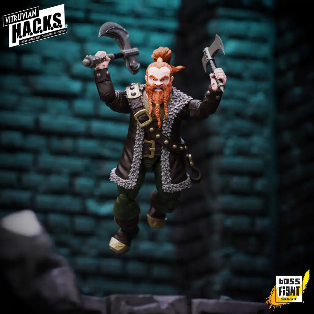 Akcijska figura Vitruvian H.A.C.K.S. Dwarf Mercenary Grimgrom fotografija izdelka