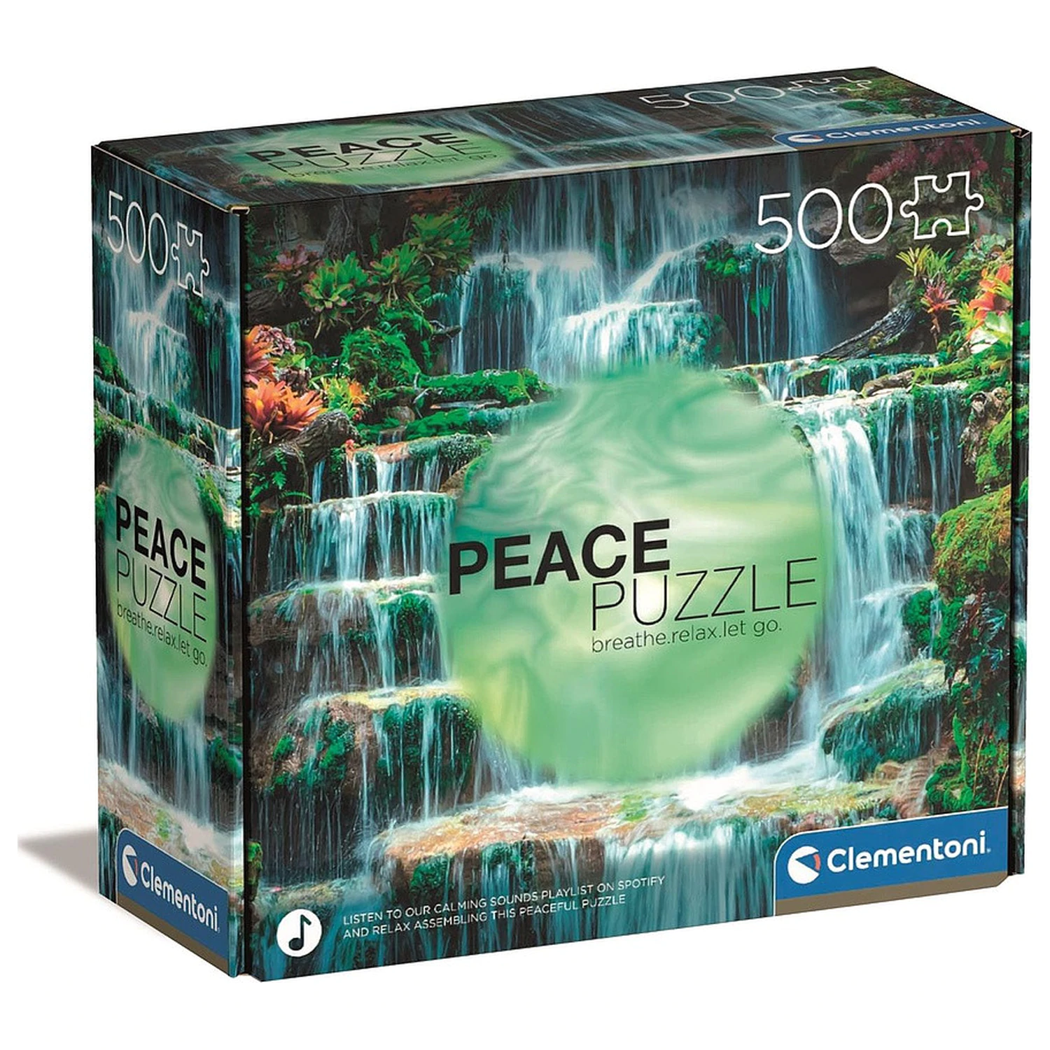 Waterfall Flow 500-delna mirovna sestavljanka fotografija izdelka