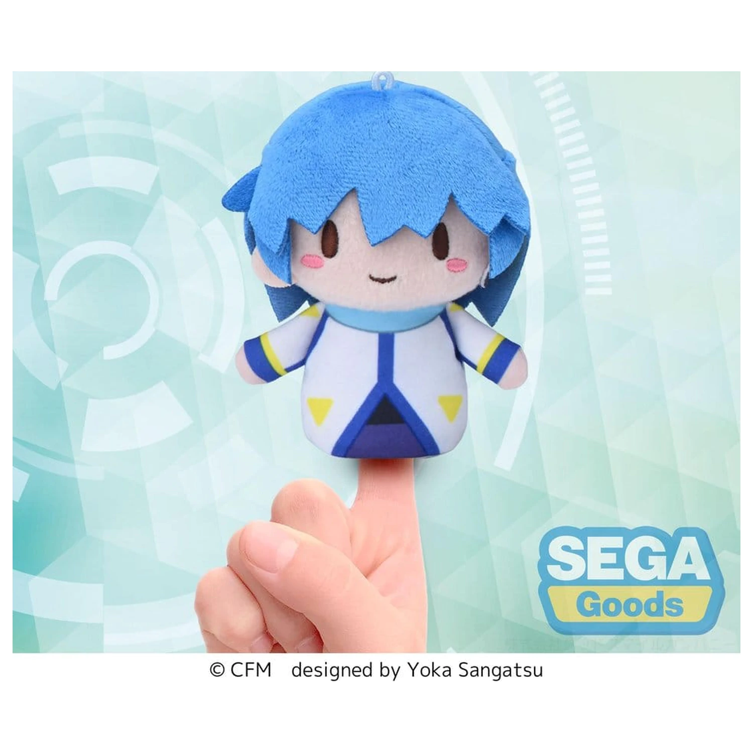 Vocaloid Fuwa Petit plišasta igrača Kaito maskota za prste 10 cm fotografija izdelka
