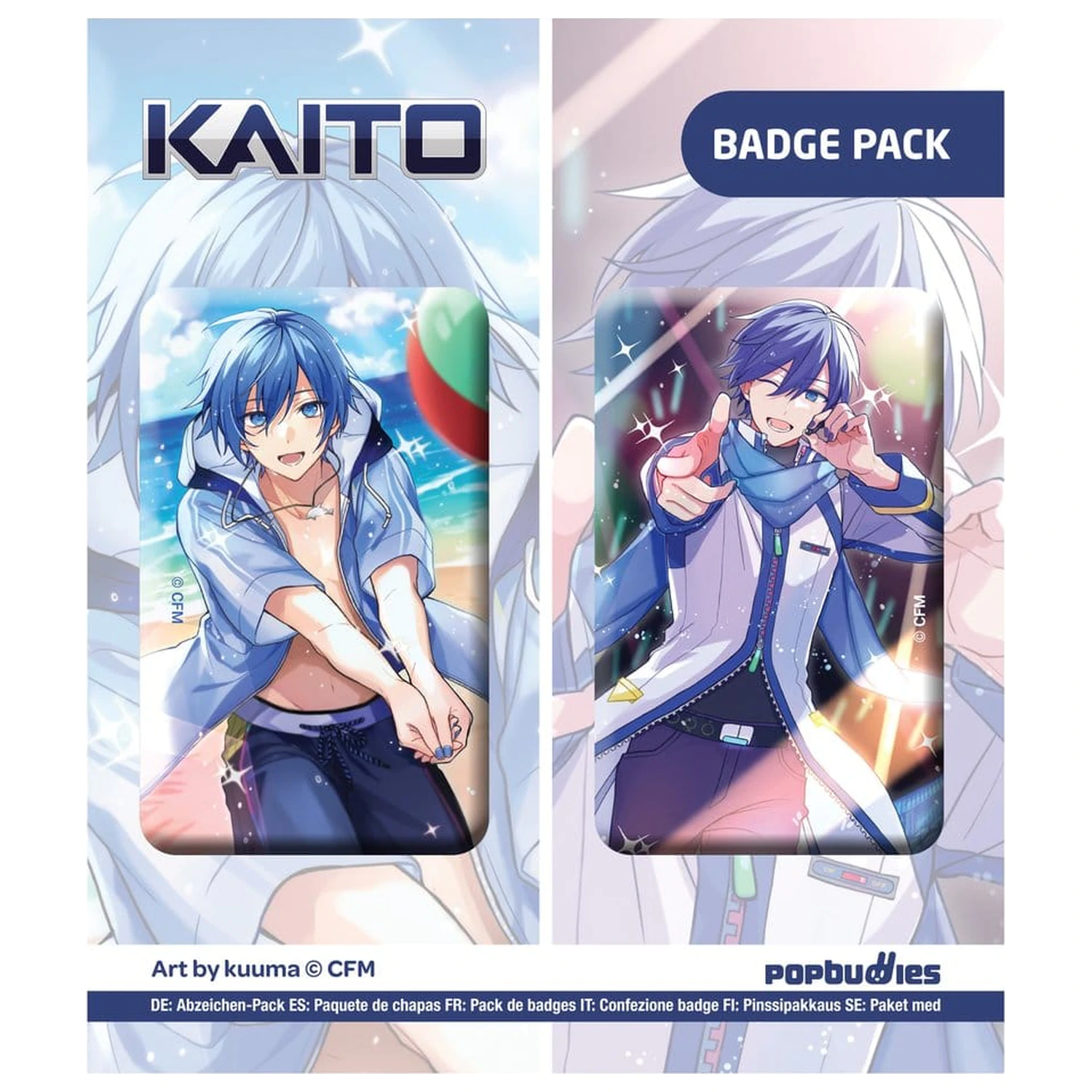 Vocaloid gumb 2-paket Kaito (umetnost: kuuma) fotografija izdelka