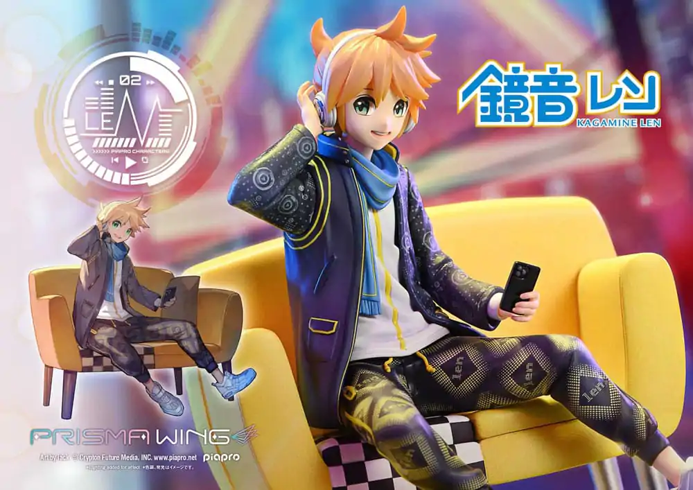 Vocaloid Piapro Characters Prisma Wing PVC Kip 1/7 Kagamine Len (Art by lack) 18 cm fotografija izdelka