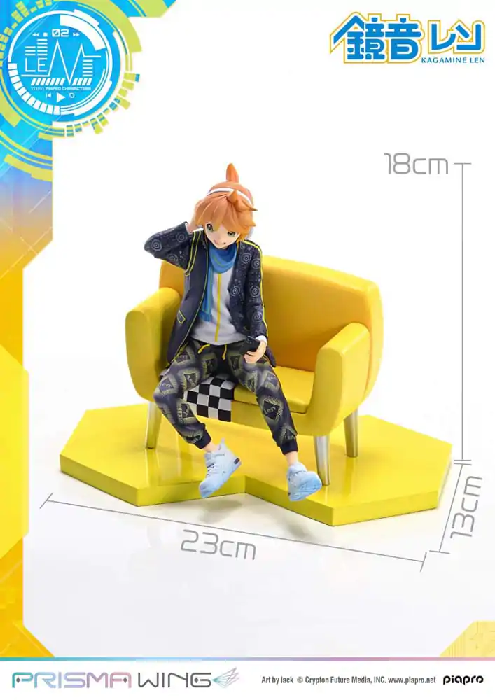Vocaloid Piapro Characters Prisma Wing PVC Kip 1/7 Kagamine Len (Art by lack) 18 cm fotografija izdelka