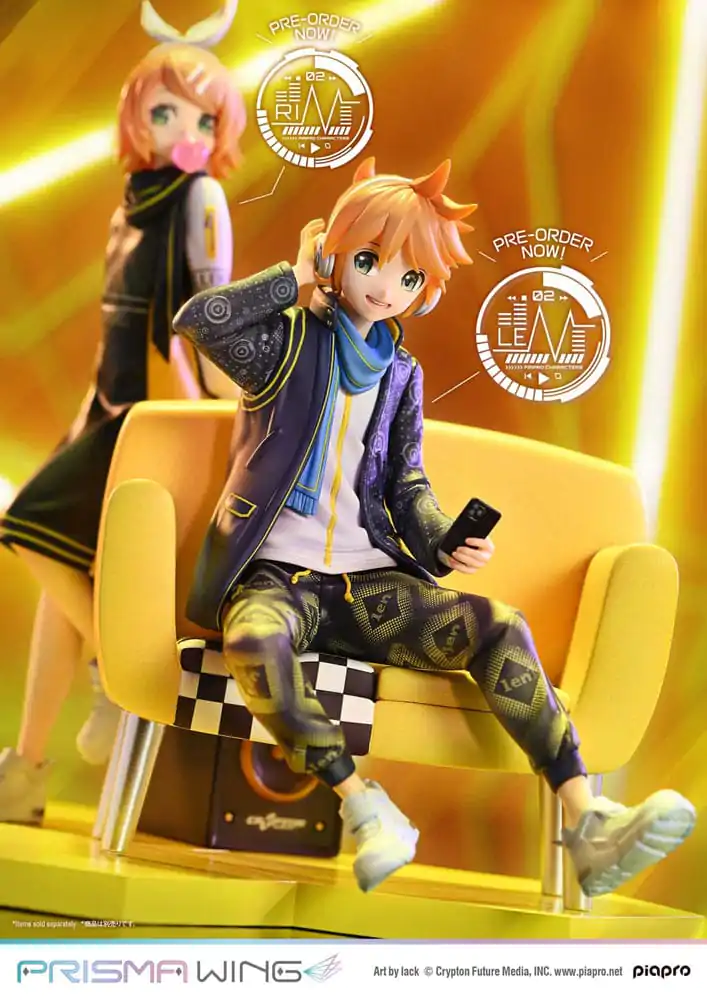 Vocaloid Piapro Characters Prisma Wing PVC Kip 1/7 Kagamine Len (Art by lack) 18 cm fotografija izdelka