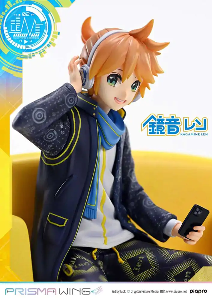 Vocaloid Piapro Characters Prisma Wing PVC Kip 1/7 Kagamine Len (Art by lack) 18 cm fotografija izdelka