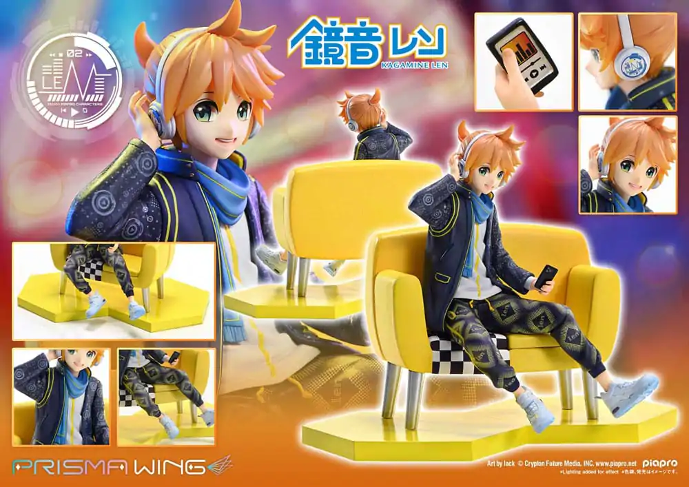 Vocaloid Piapro Characters Prisma Wing PVC Kip 1/7 Kagamine Len (Art by lack) 18 cm fotografija izdelka