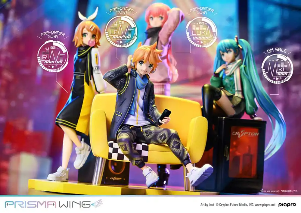 Vocaloid Piapro Characters Prisma Wing PVC Kip 1/7 Kagamine Len (Art by lack) 18 cm fotografija izdelka