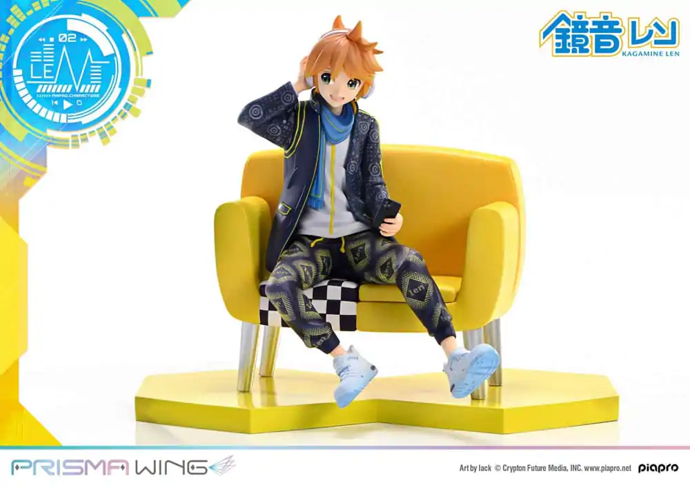 Vocaloid Piapro Characters Prisma Wing PVC Kip 1/7 Kagamine Len (Art by lack) 18 cm fotografija izdelka