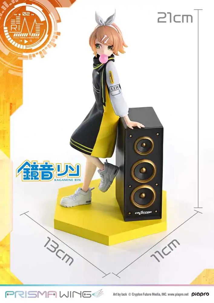 Vocaloid Piapro Characters Prisma Wing PVC kip 1/7 Kagamine Rin (Art by lack) 21 cm fotografija izdelka